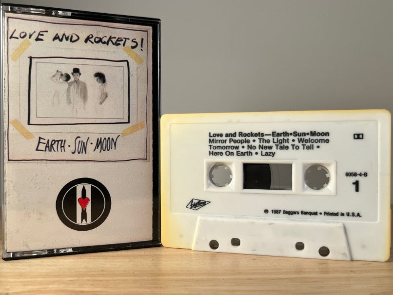 LOVE AND ROCKETS - earth sun moon - CASSETTE TAPE