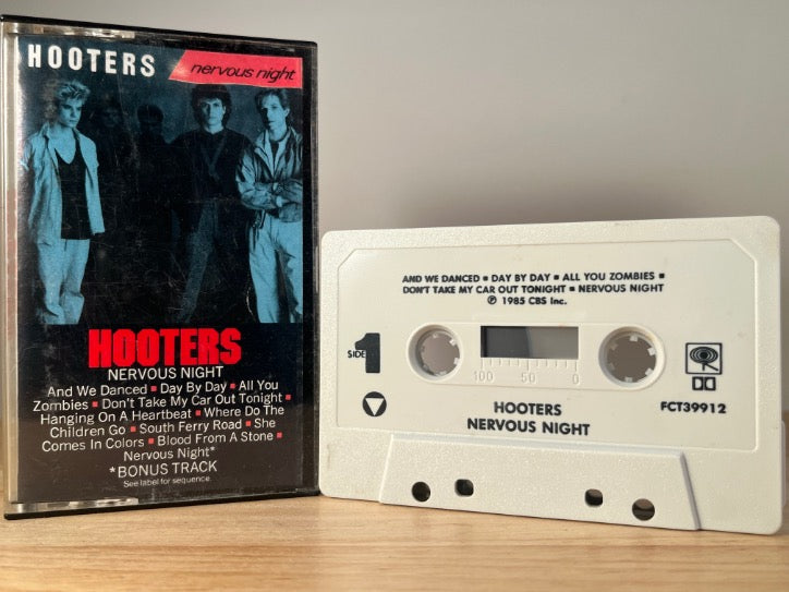 HOOTERS - nervous night - CASSETTE TAPE