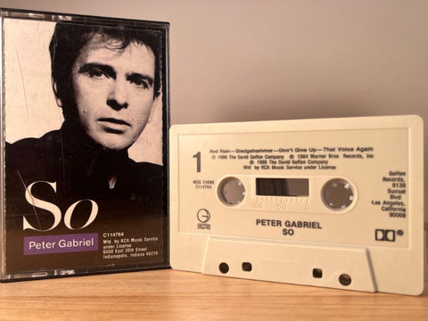 PETER GABRIEL - so - CASSETTE TAPE