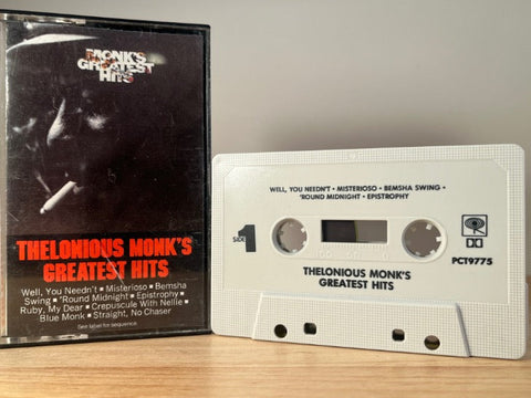 THELONIOUS MONK - greatest hits - CASSETTE TAPE