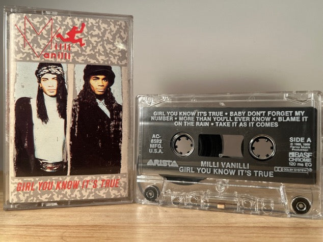 MILLI VANILLA - girl you know its true - CASSETTE TAPE