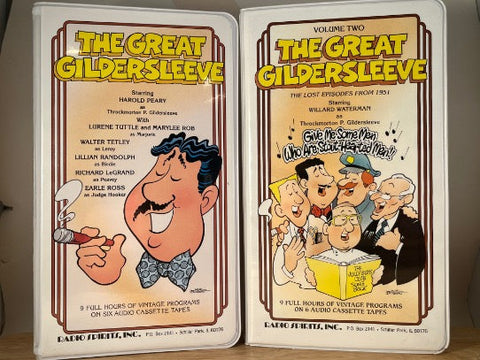 THE GREAT GILDERSLEEVE VOL.1 & 2 BOX SETS 12x cassettes total