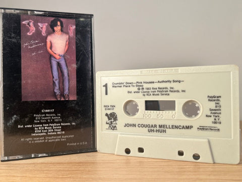 JOHN COUGAR MELLENCAMP - uh-huh - CASSETTE TAPE