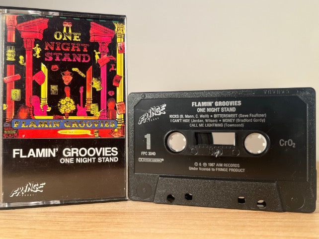 FLAMIN’ GROOVIES - one night stand - CASSETTE TAPE