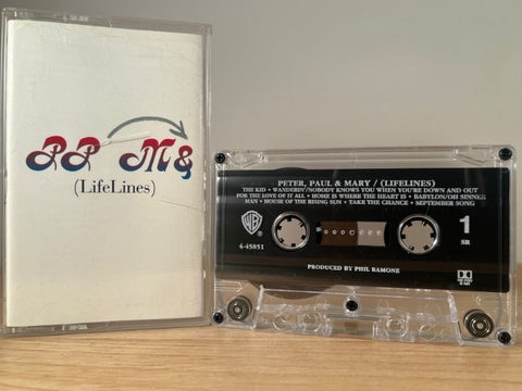 PETER, PAUL & MARY - lifelines - CASSETTE TAPE