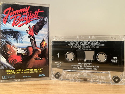 JIMMY BUFFETT - songs you know by heart - CASSETTE TAPE