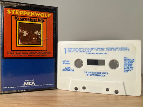 STEPPENWOLF - 16 greatest hits - CASSETTE TAPE