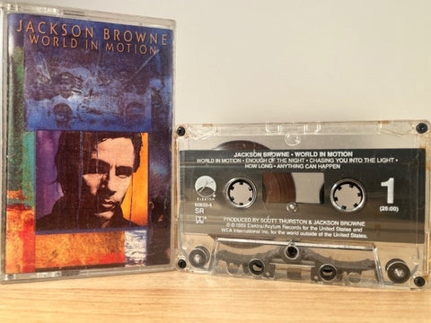 JACKSON BROWNE - world in motion - CASSETTE TAPE