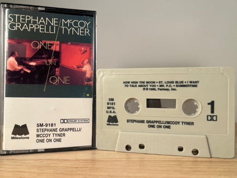 STEPHANE GRAPPELLI - McCOY TYNER - one on one - CASSETTE TAPE