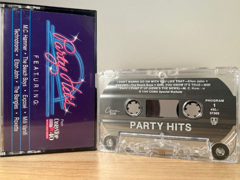 PARTY HITS - various hits - CASSETTE TAPE