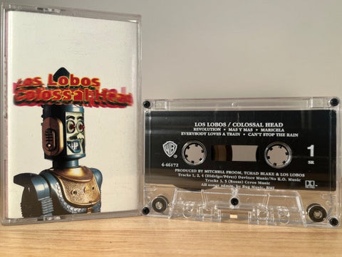 LOS LOBOS - colossal head - CASSETTE TAPE