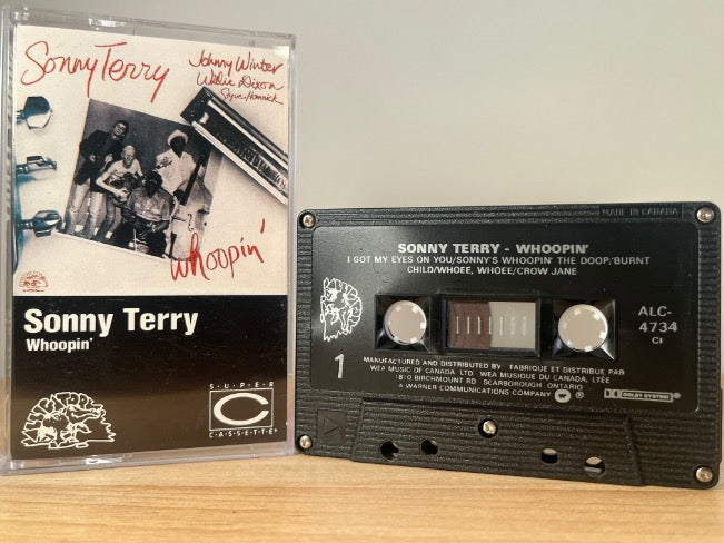 SONNY TERRY - whoopin’ - CASSETTE TAPE