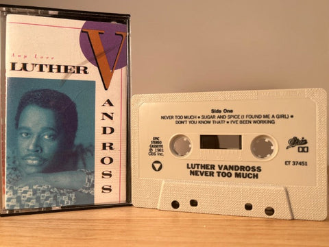 LUTHER VANDROSS - never too much - CASSETTE TAPE