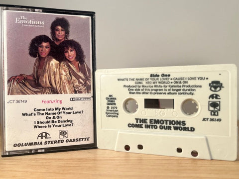 THE EMOTIONS - come into our world - CASSETTE TAPE