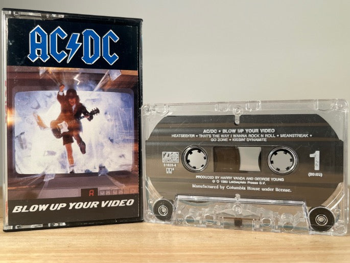 AC/DC - blow up your video - CASSETTE TAPE [clear tape]