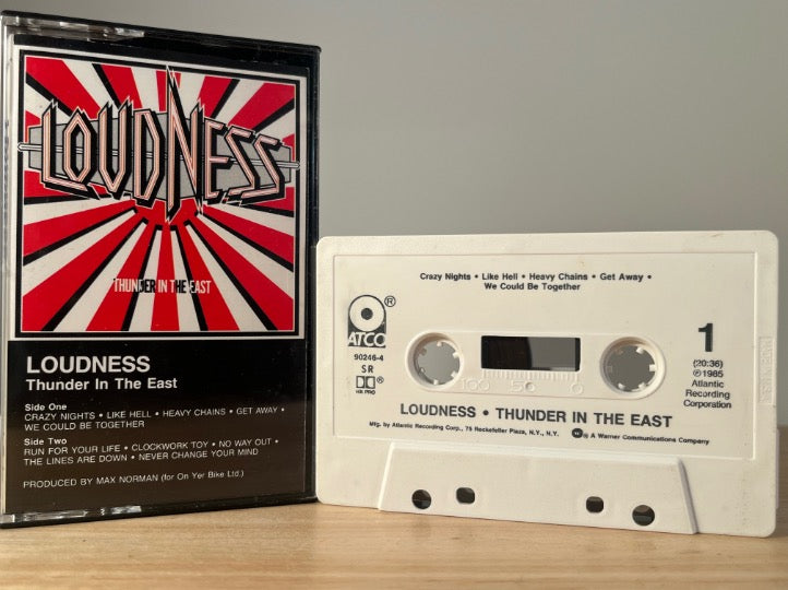 LOUDNESS - thunder in the east - CASSETTE TAPE-2