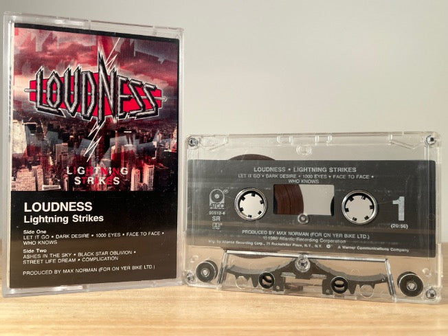 LOUDNESS - lightening strikes - CASSETTE TAPE