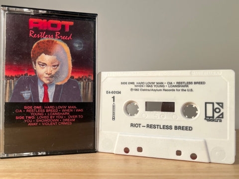 RIOT - restless breed - CASSETTE TAPE