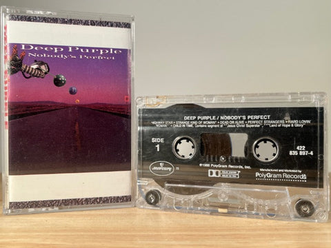 DEEP PURPLE - nobody’s perfect - CASSETTE TAPE