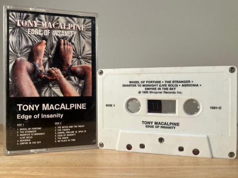 TONY MACALPINE - edge of insanity - CASSETTE TAPE