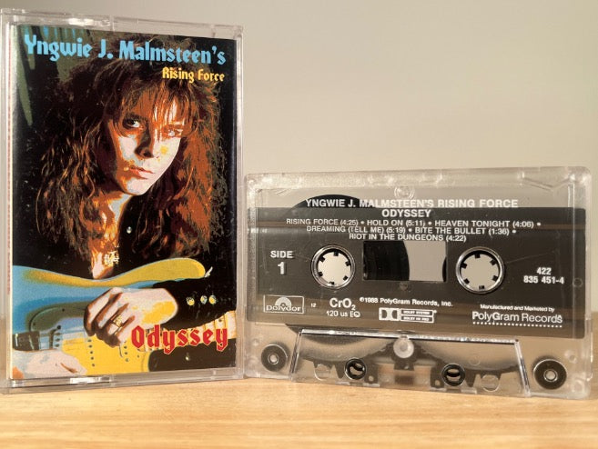 YNGWIE MALMSTEEN - rising force odyssey - CASSETTE TAPE