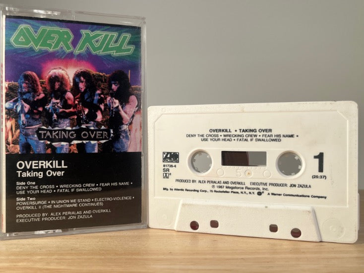 OVERKILL - taking over - CASSETTE TAPE