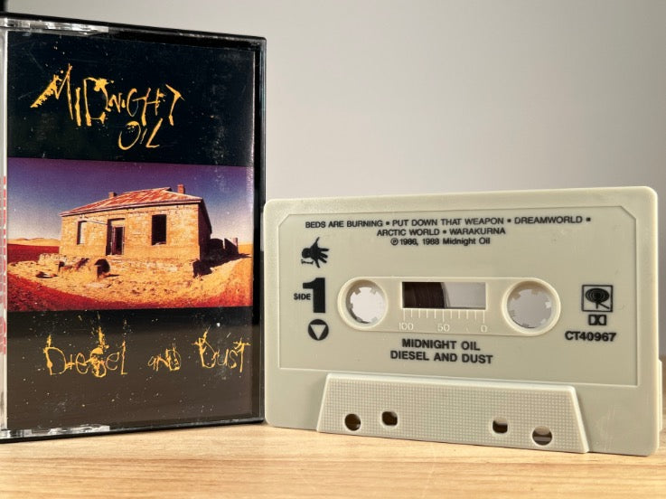 MIDNIGHT OIL - diesel and dust - CASSETTE TAPE