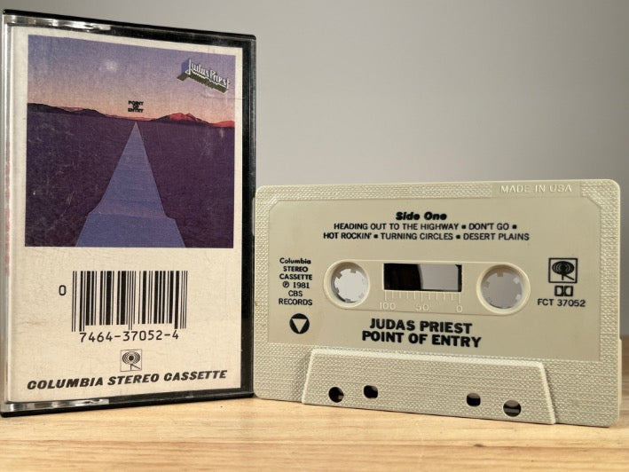 JUDAS PRIEST - point of entry - CASSETTE TAPE