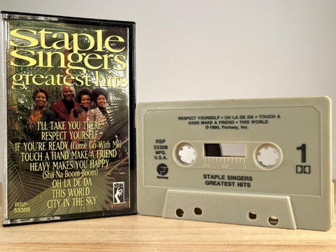 STAPLE SINGERS - greatest hits - CASSETTE TAPE