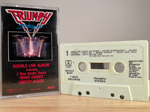 TRIUMPH - stages - CASSETTE TAPE