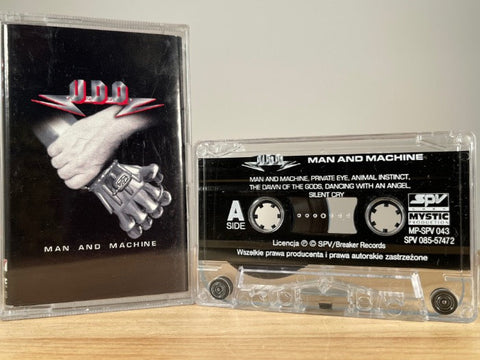 U.D.O. - man and machine - CASSETTE TAPE