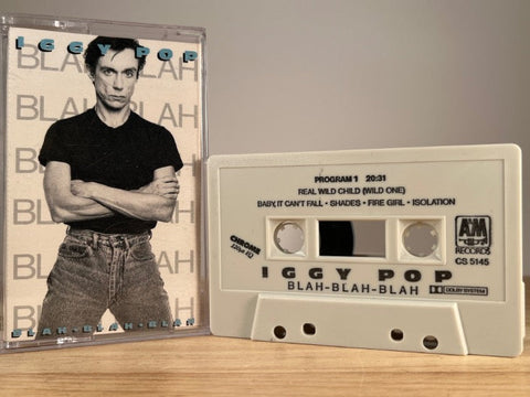 IGGY POP - blah-blah-blah - CASSETTE TAPE