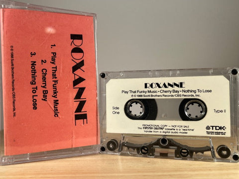 ROXANNE - play that funky music [promotional copy] - CASSETTE TAPE