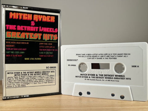 MITCH RYDER & THE DETROIT WHEELS - greatest hits - CASSETTE TAPE