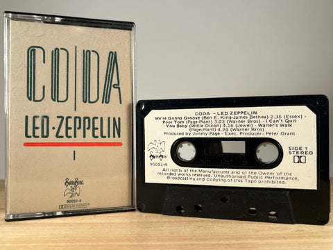 LED ZEPPELIN - coda - CASSETTE TAPE