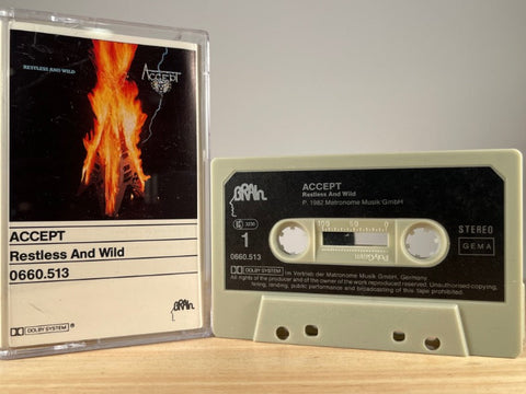 ACCEPT - restless and wild - CASSETTE TAPE