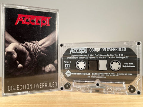 ACCEPT - objection overruled - CASSETTE TAPE