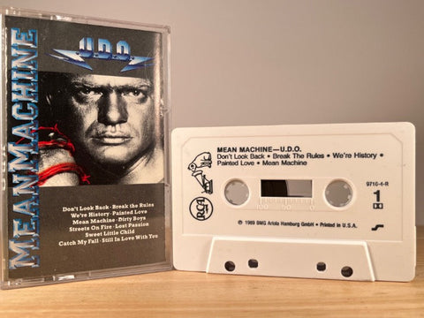 U.D.O. - mean machine - CASSETTE TAPE