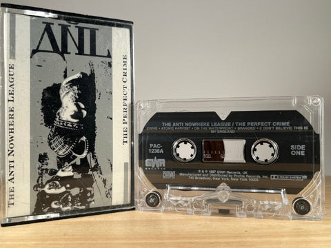 THE ANTI-NOWHERE LEAGUE - the perfect crime - CASSETTE TAPE