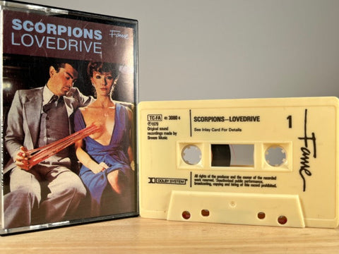 SCORPIONS - lovedrive - CASSETTE TAPE