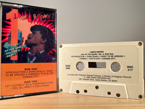 JAMES BROWN - live at the Apollo Vol2 / Part 1 - CASSETTE TAPE