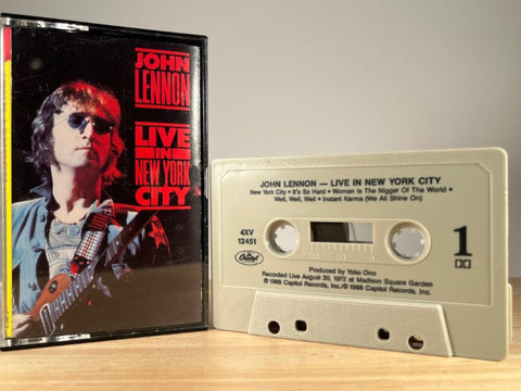 JOHN LENNON - live in NYC - CASSETTE TAPE