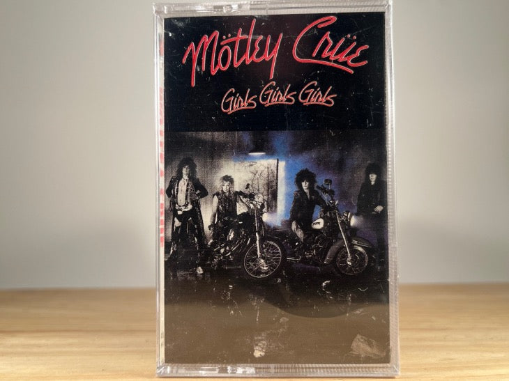 MOTLEY CRUE - girls girls girls - BRAND NEW CASSETTE TAPE [hole punch]