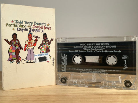 TODD TERRY PRESENTS MARTHA WASH & JOCELYN BROWN - keep on jumpin' [cassingle] - CASSETTE TAPE