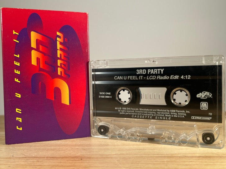 3RD PARTY - can u feel it [cassingle] - CASSETTE TAPE