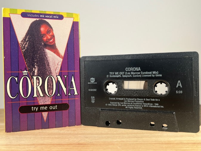 CORONA - try me out [cassingle] - CASSETTE TAPE