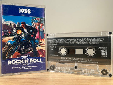 THE ROCK N ROLL ERA 1958 - various artists - CASSETTE TAPE