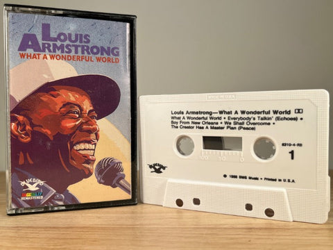 LOUIS ARMSTRONG - what a wonderful world - CASSETTE TAPE