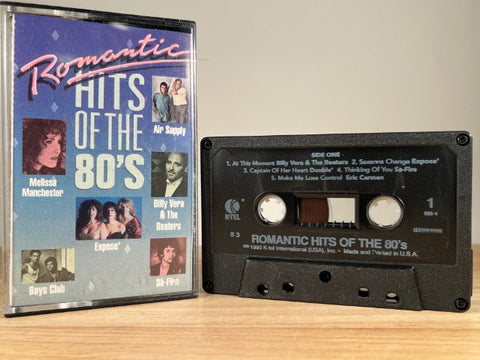 VARIOUS ARTISTS - romantic hits of the 80’s - CASSETTE TAPE