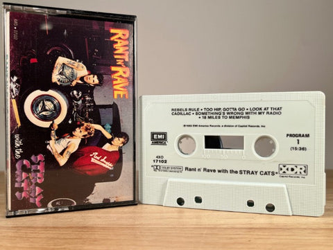 STRAY CATS - rant n’ rave with the stray cats - CASSETTE TAPE